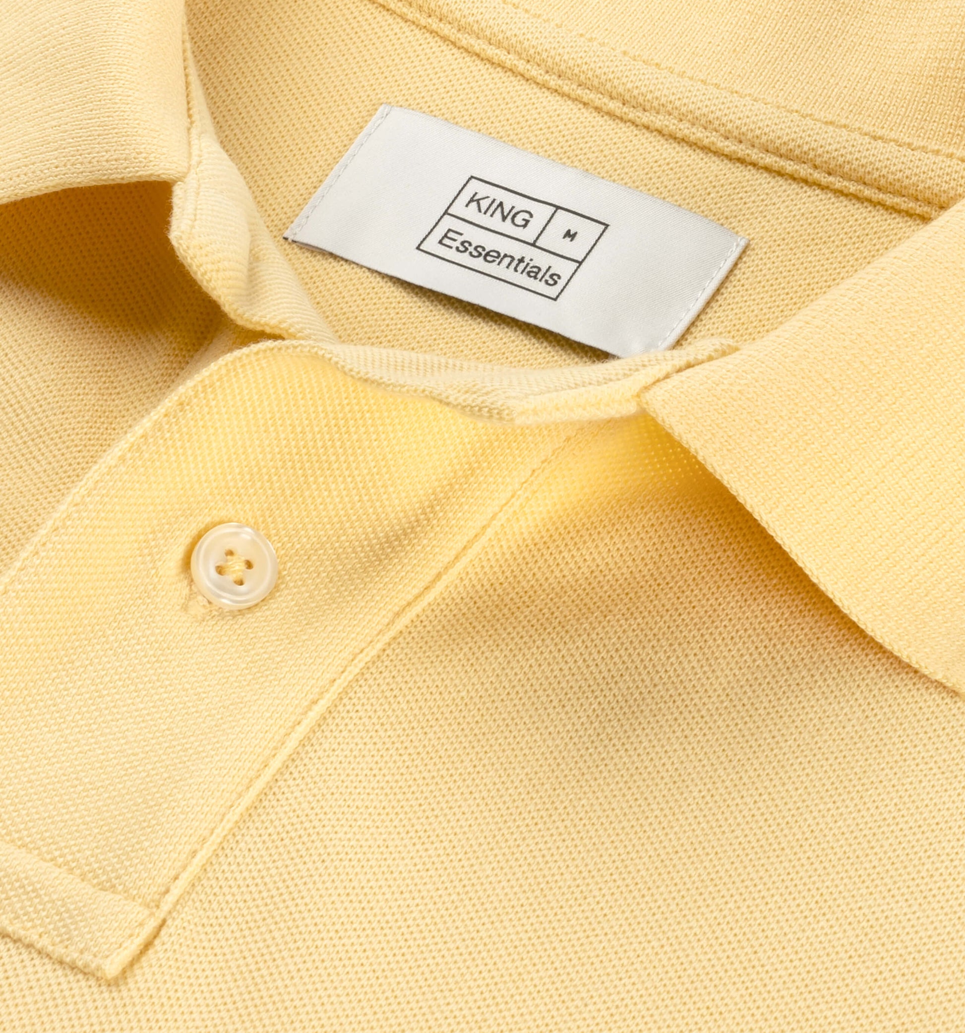 The Rene - Pique Polo In Yellow From King Essentials