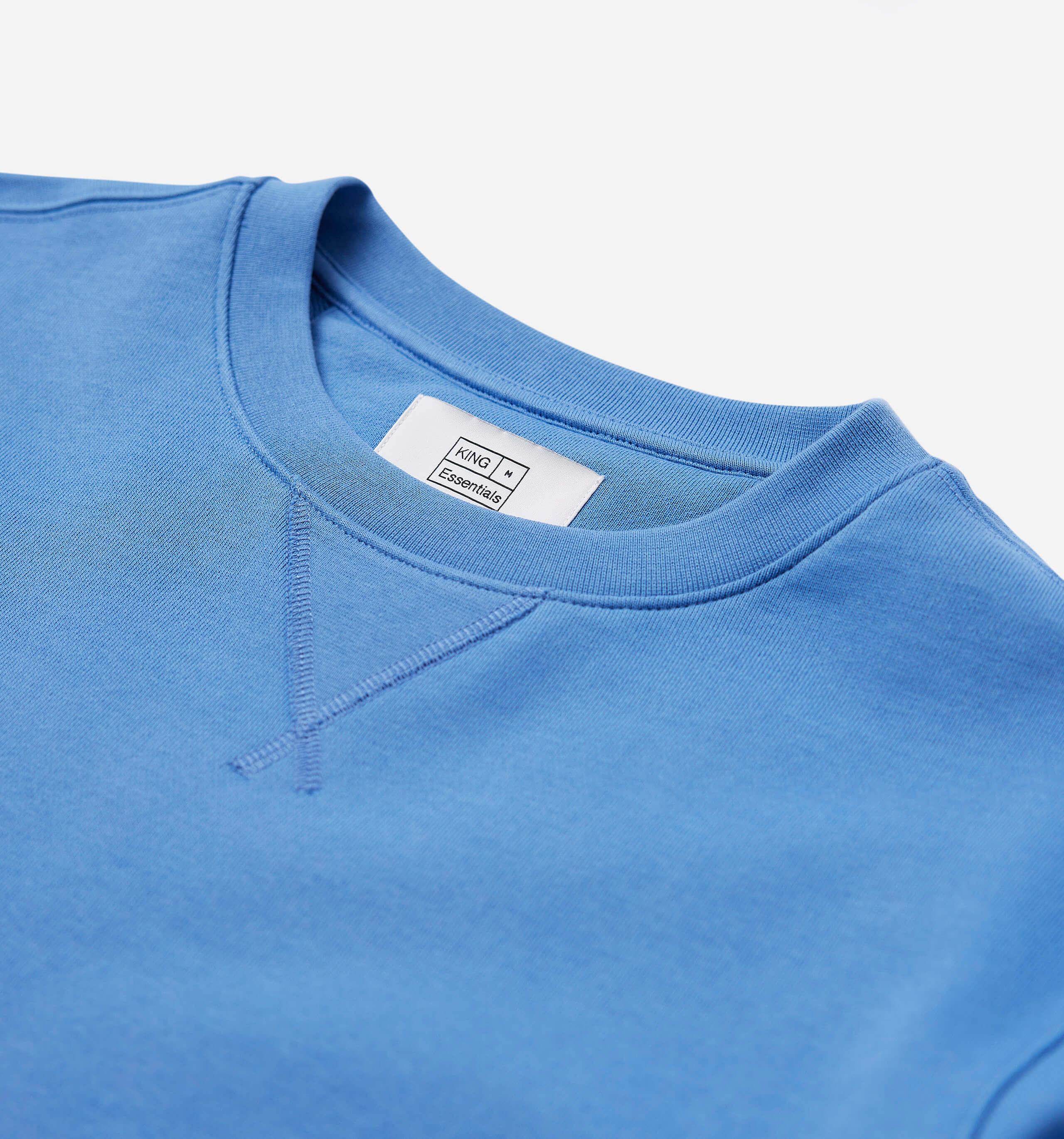 The George French Terry Cotton Sweatshirt Blue King Essentials