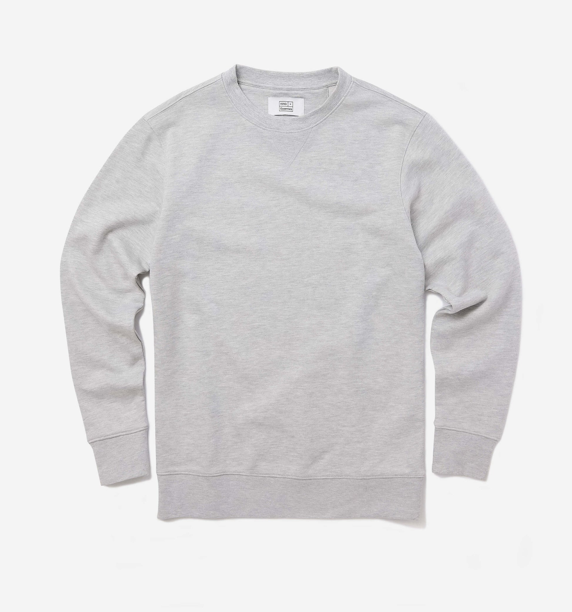 The George - French Terry Cotton Sweatshirt  In Grey From King Essentials