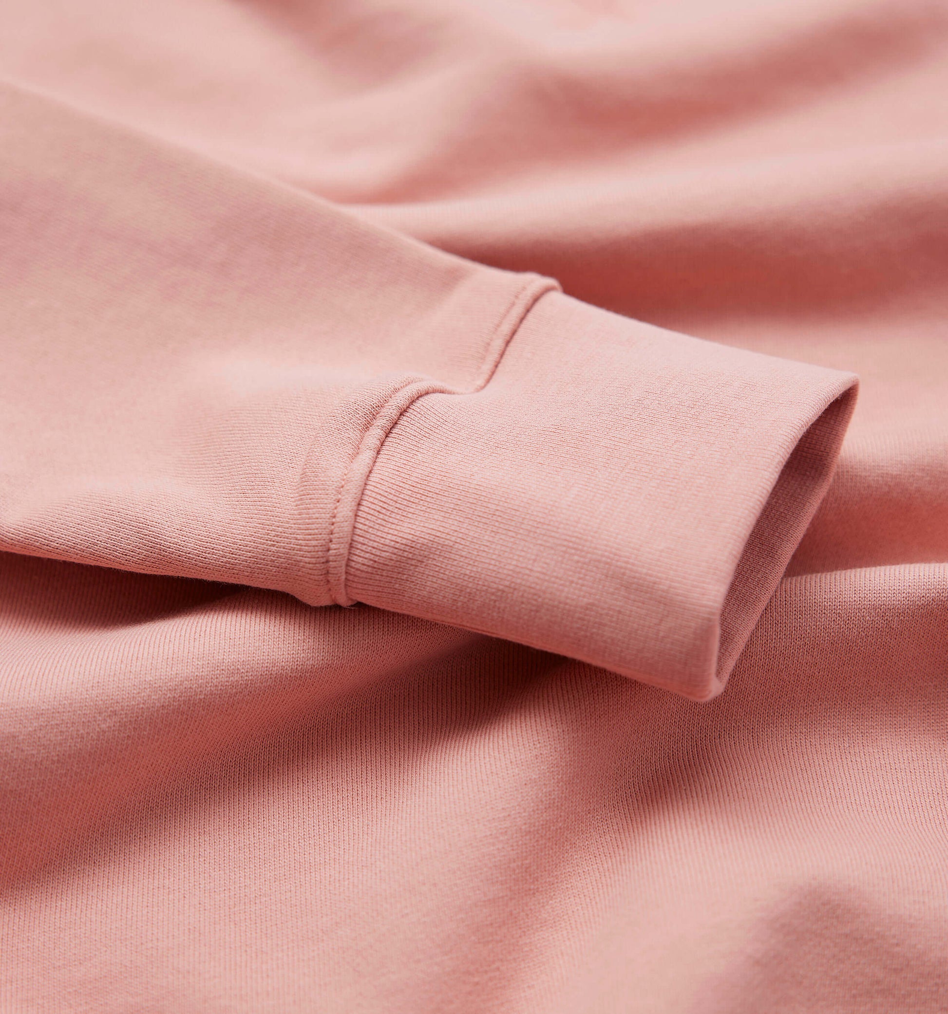 The George - French Terry Cotton Sweatshirt  In Dark Pink From King Essentials