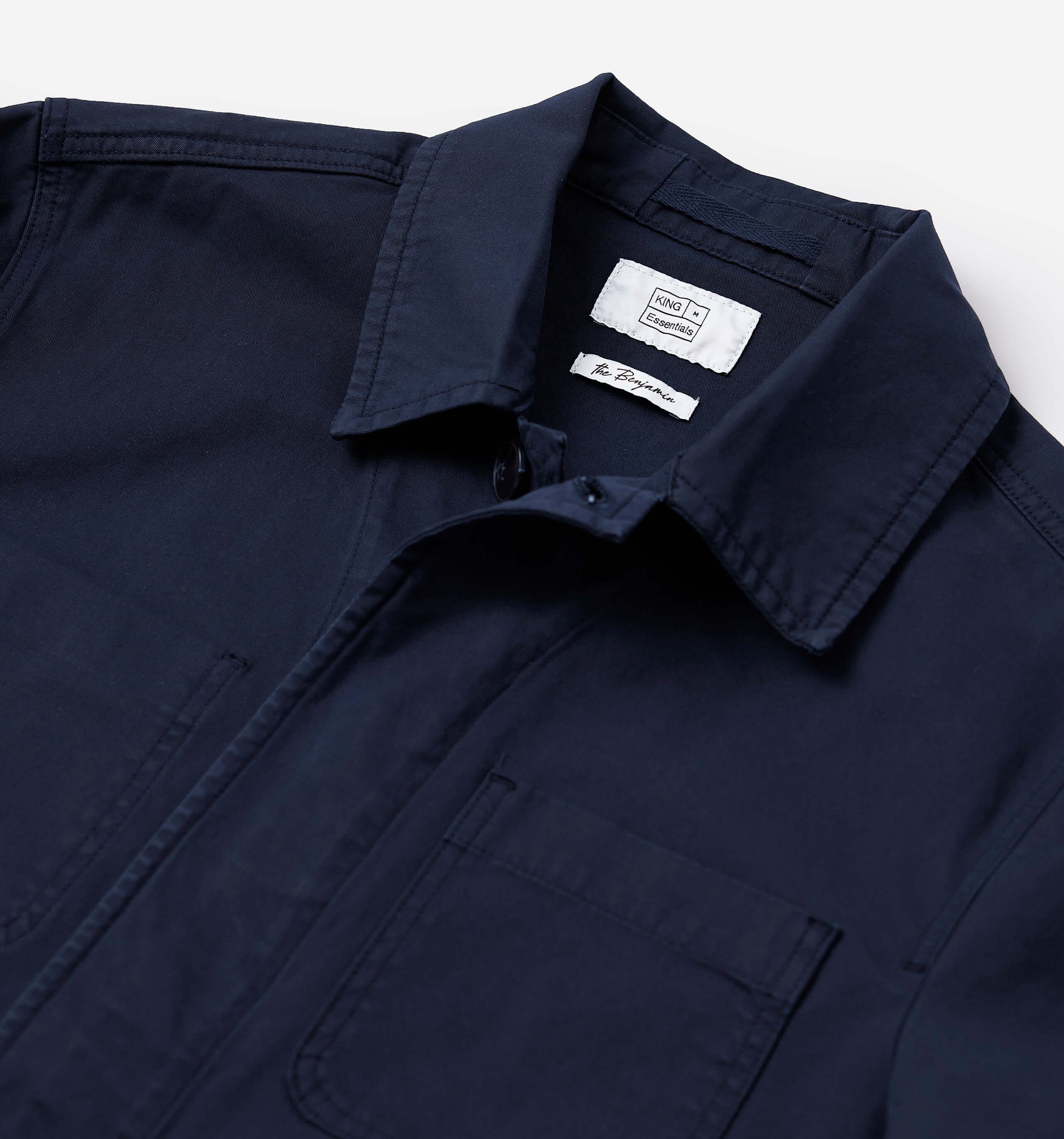 The Benjamin - Twill Stretch-Cotton Overshirt In Navy From King Essentials