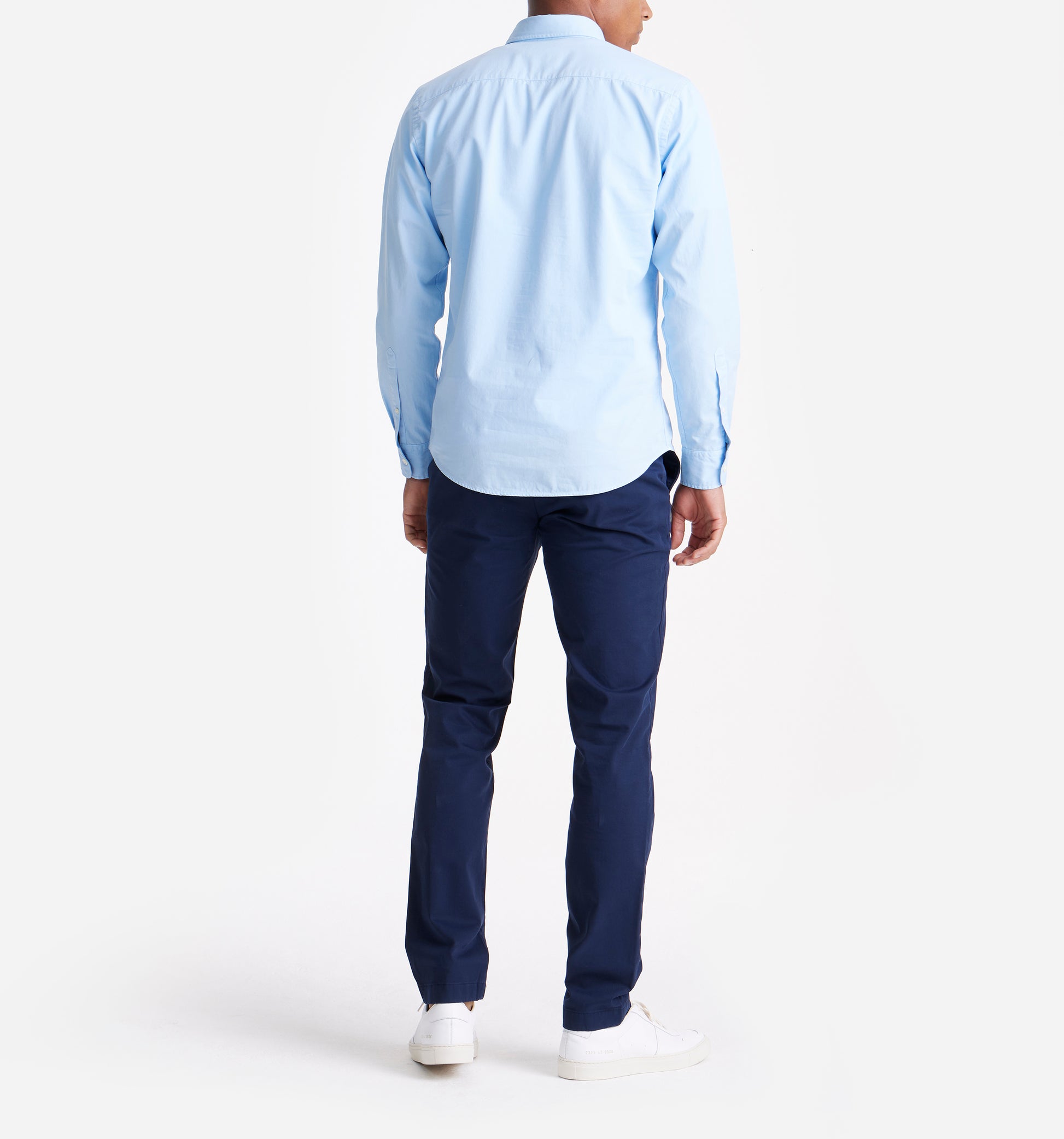 The Tommy - Button Down Garment Dyed Shirt In Cerulean From King Essentials