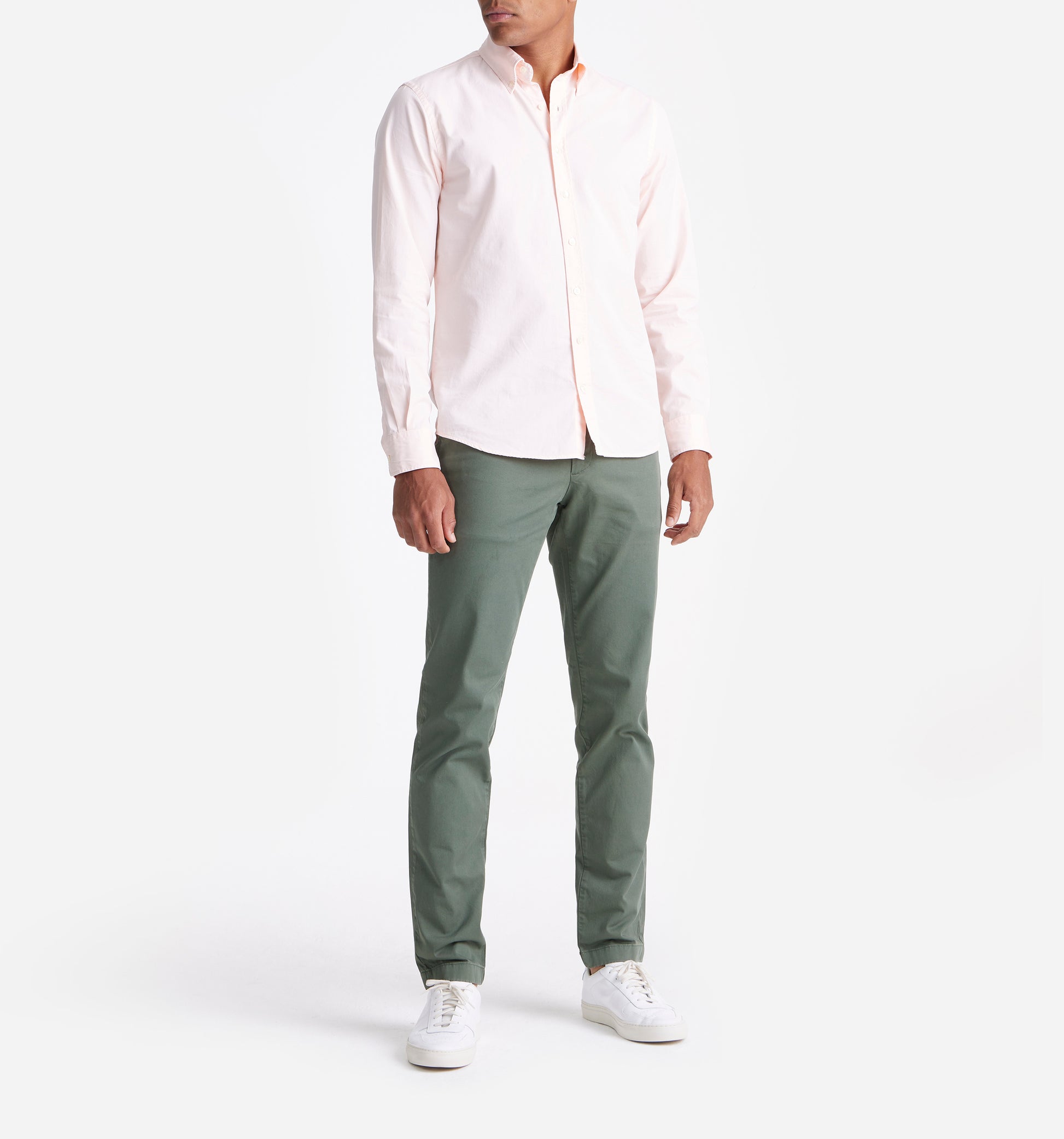 The Tommy - Button Down Garment Dyed Shirt In Cloud Pink From King Essentials