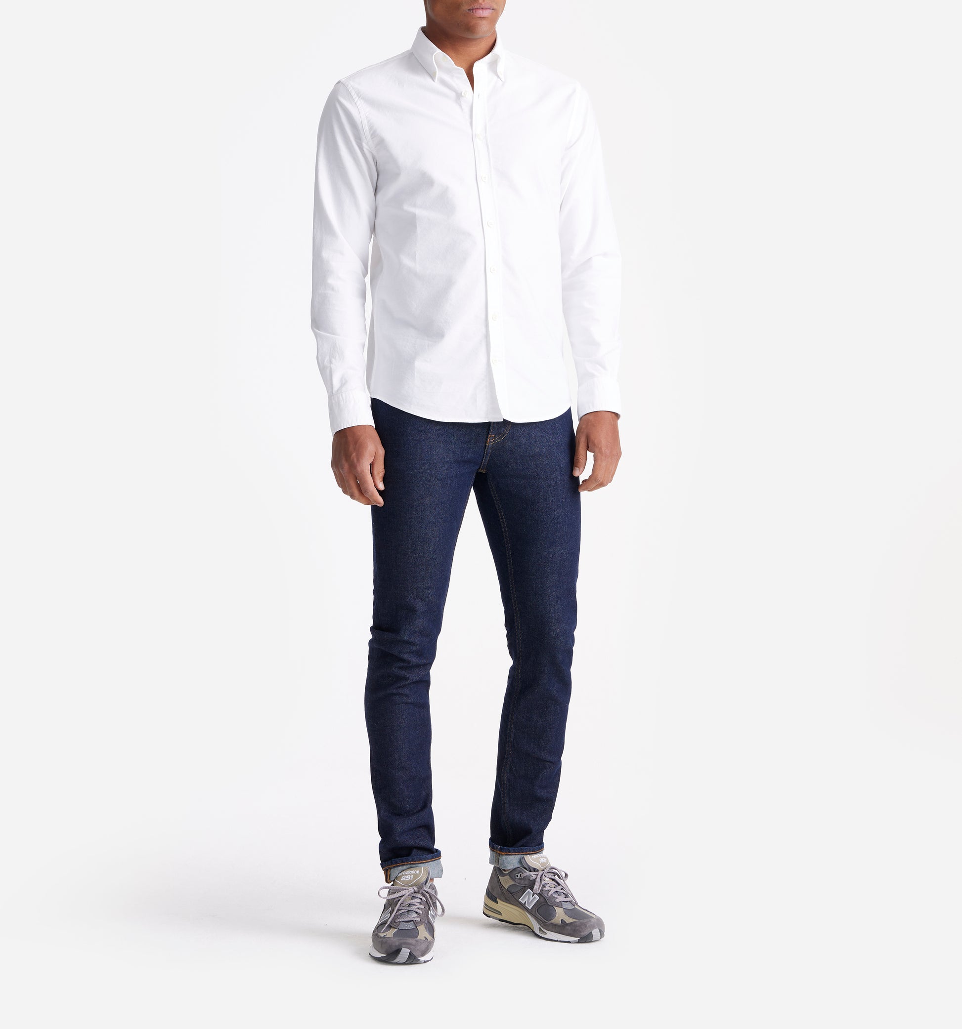 The Tommy - Button Down Oxford Shirt In White From King Essentials