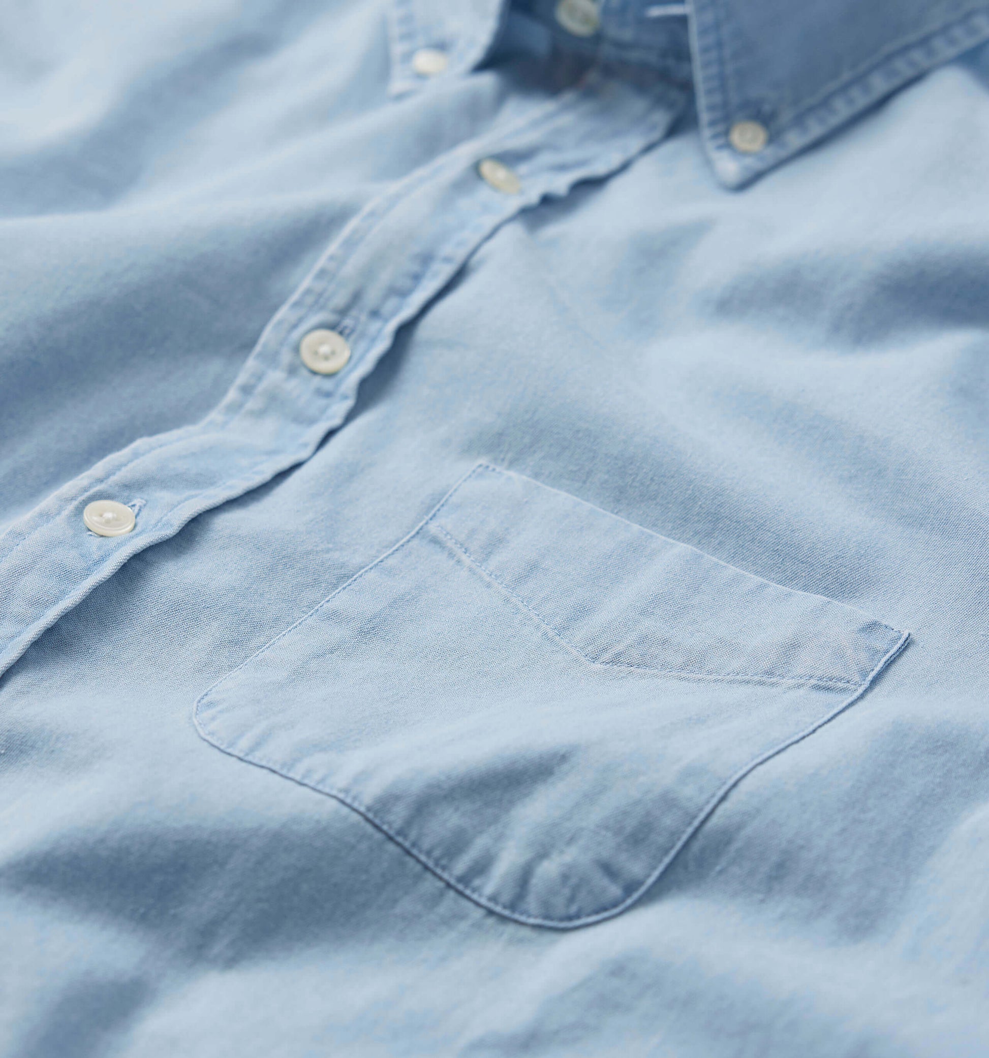 The Tommy - Button Down Denim Shirt In Light Chambray From King Essentials