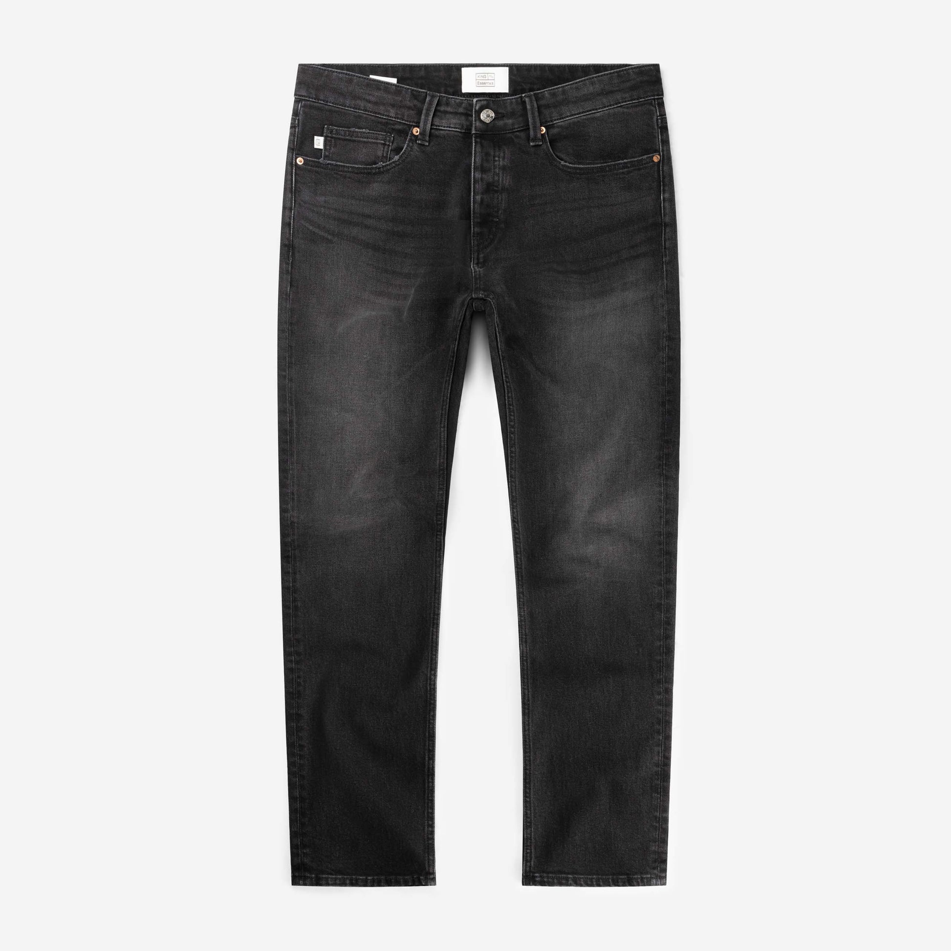 The Jason - Cotton-Stretch Black Wash Jeans | Black | King Essentials | Front
